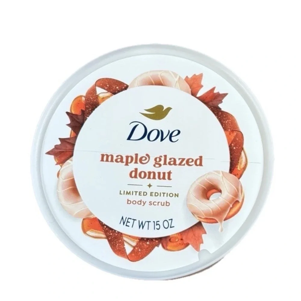 Dove Holiday Treats Limited Edition Maple Glazed Donut Body Scrub 15oz New
